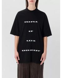 Rick Owens - Cotton Oversized Printed Short-Sleeve T-Shirt - Lyst