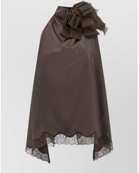 Magda Butrym - Silk Lace High-Neck Blouse - Lyst