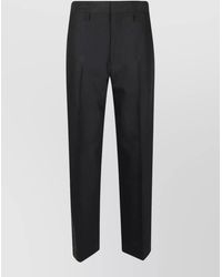 Victoria Beckham - Tailored Pleat Trouser Straight Leg Belt Loops - Lyst