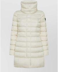 Peuterey - Long Quilted Jacket High Collar Side Pockets - Lyst