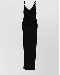 Coperni - Cowl Neck Ring Detail Maxi Dress - Lyst