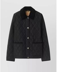 Burberry - Quilted Nylon Jacket Check Lining - Lyst
