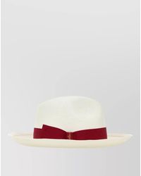 Borsalino - Straw Giulietta Hat Wide Brim Ribbon - Lyst