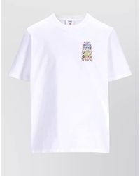 CASABLANCA - Organic Cotton Oversized Tennis Landscape Print T-Shirt - Lyst