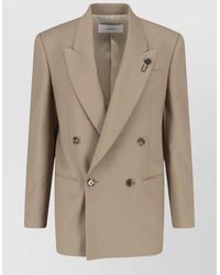 Lardini - Blazer Notch Lapel Button Front Chest Pocket - Lyst