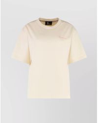 Moncler - Crew-Neck Ribbed T-Shirt Short Sleeves - Lyst