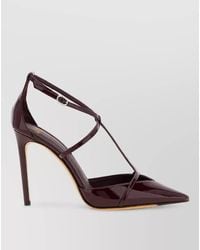 Alexandre Birman - Patent Leather T-Strap Pumps - Lyst