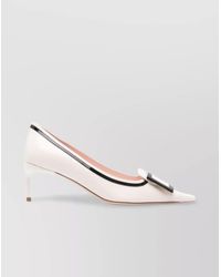 Roger Vivier - Leather Pointed-Toe Pumps - Lyst