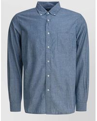 Beams Plus - Shirt Button Down Collar Long Sleeves Pocket - Lyst