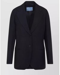 Prada - Virgin Wool Single-Breasted Blazer - Lyst