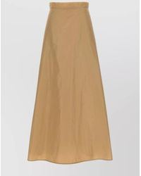 Jil Sander - Long Flared Skirt With High-Waisted Silhouette - Lyst