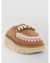 Mou - Shearling Lined Clogs - Lyst