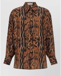 Alberto Biani - Silk Animal-Print Shirt - Lyst