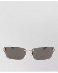 Balenciaga - Gossip Rectangular Rimless Sunglasses Metal Temples - Lyst