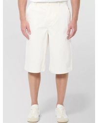 Ami Paris - Twill Bermuda Shorts Loose Fit Cut - Lyst