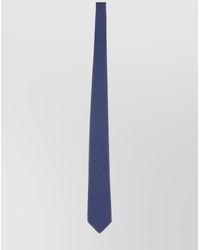 Ferragamo - Logo Print Geometric Pattern Slim Tie - Lyst