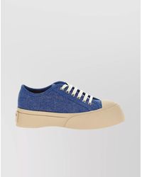 Marni - Stitched Round Toe Rubber Sole Sneakers - Lyst
