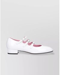 CAREL PARIS - Block Heel Triple Strap Pumps - Lyst