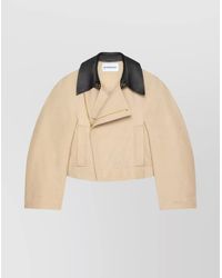 Givenchy - Cotton And Wool Cropped Caban Jacket - Lyst