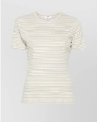 Filippa K - Striped Fine-Knit Cotton Short-Sleeve T-Shirt - Lyst