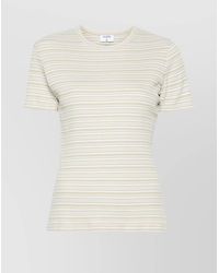 Filippa K - Organic Cotton Striped Ribbed T-Shirt - Lyst