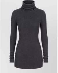 Rick Owens - Ribbed Wool Turtleneck Sweater - Lyst