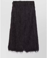 Dries Van Noten - A Line Skirt Knee Length Texture - Lyst