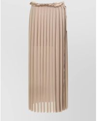 Ami Paris - Pleated Midi Skirt - Lyst
