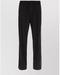 Ferragamo - Virgin Wool Straight-Leg Trousers - Lyst