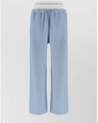 Alexander Wang - Wide Leg Joggers With Logo Elastic Waistband - Lyst
