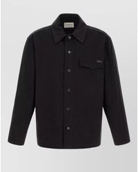 Saint Laurent - Cotton Overshirt Jacket - Lyst