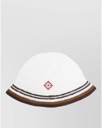 CASABLANCA - Crocheted Stripe Bucket Hat - Lyst