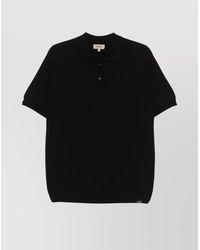 Woolrich - Ribbed Knit Short-Sleeve Polo Shirt - Lyst
