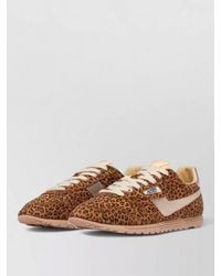 Autry - Leopard-Print Suede Low-Top Sneakers - Lyst