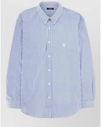 Balmain - Logo Shirt Long Sleeves Button Down Collar - Lyst