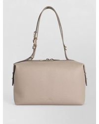 Furla - Double Linen Leather Shoulder Bag Adjustable - Lyst