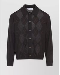 Our Legacy S Evening Polo Soft Duke Argyle in Black for Men | Lyst