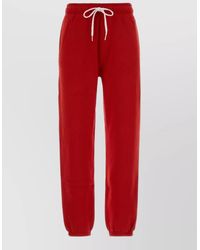 Polo Ralph Lauren - Cotton Blend Joggers Cuffed Ankle Design - Lyst