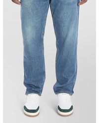 Saint Laurent - Denim Mid-Rise Straight-Leg Trousers - Lyst