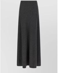 Balenciaga - Wool Straight Maxi A-Line Skirt - Lyst