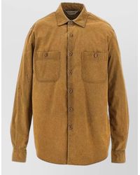 Aspesi - Slim Shirt Long Sleeves Chest Pockets - Lyst