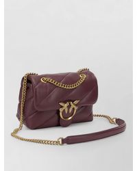 Pinko - Quilted Chain Strap Crossbody Clutch Bag - Lyst