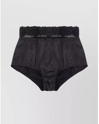 Dolce & Gabbana - Silk High-Rise Briefs - Lyst