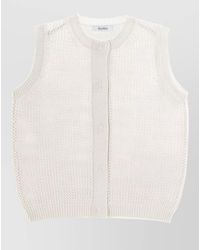 Max Mara - Silk Sleeveless Knitted Top - Lyst