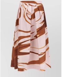 Dries Van Noten - Cotton Pleated Skirt - Lyst