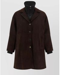 P.A.R.O.S.H. - Suede Oversized Coat - Lyst