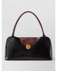 Versace - Leather Medium Shoulder Bag - Lyst