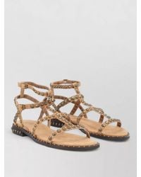 Ash - Precious Flat Sandals Ankle Strap Studs - Lyst