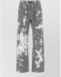 MM6 by Maison Margiela - Cotton Straight-Leg Joggers - Lyst