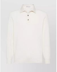 Brunello Cucinelli - Cashmere Polo Shirt - Lyst